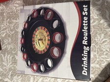 Casino Party Glasses Drinking Game Spin & Shot Drink Roulette Wheel Adults 18+