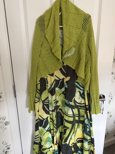 Dress with matching - matching, cardigan