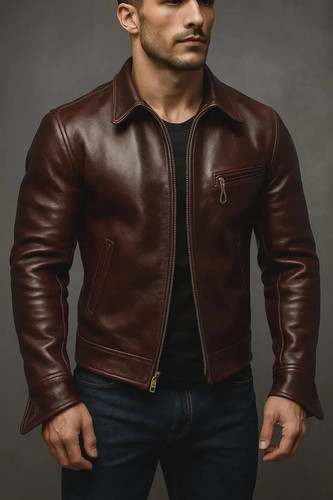 Handmade real leather - real, brown