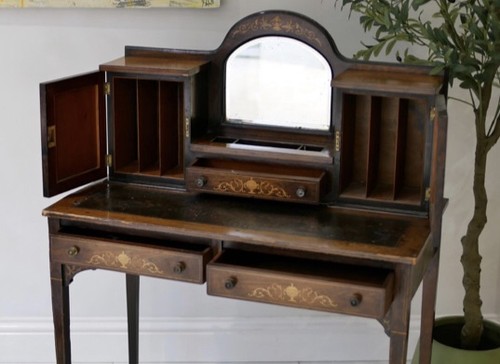Edwardian inlaid mahogany - edwardian,