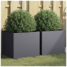 Garden Planter 2pcs Anthracite