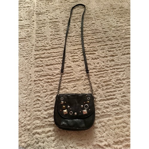 Black studded crossbody - studded, bag