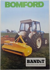 Original Bomford Bandit Open Space Flail Mower Single Sheet Brochure, c 1980's