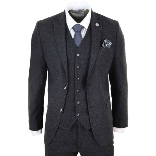 Mens wool tweed suit - mens,