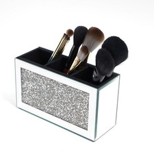 Mirrored Makeup Brush Holder