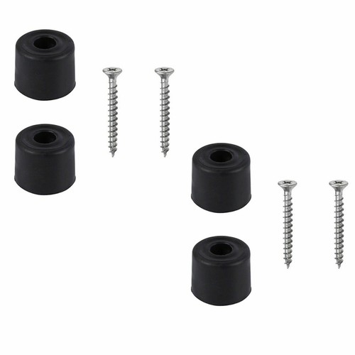 Black rubber door stop stops - stop,
