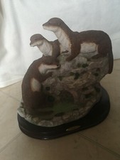 Otters Figurines Fuliana Collection Resin. Beautiful gift for any occasion.