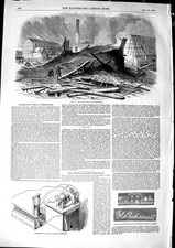 Original Old Antique Print