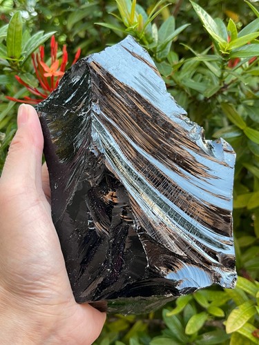 Extra large black obsidian - large,