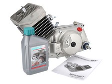 Engine 50ccm, 4-Speed, 60km/h Case Silver-Simson S51, KR51/2 Schwalbe, SR50