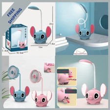 Kids LED Night Desk Lamp Children Toys Lilo & Stitch with Sharpener Gift