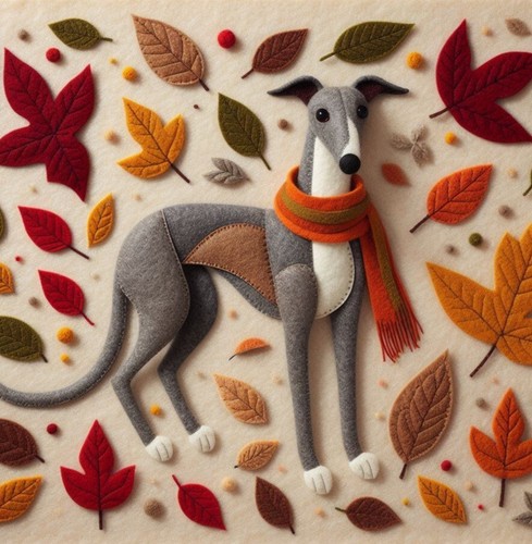 Luxury greyhound birthday card - birthday,