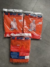 3 Pack Supertex SMS Disposable Orange Coverall Overalls Type 5 6 PPE SIZE Medium