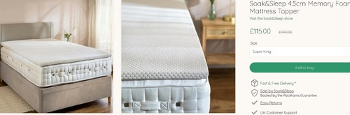 Soak sleep memory mattress - soak,