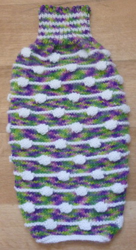 Hand knitted dog jumper - hand,
