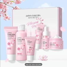 Skincare Gift Set 6pcs LAIKOU Japan Sakura Pink Gift Idea Skincare Facial