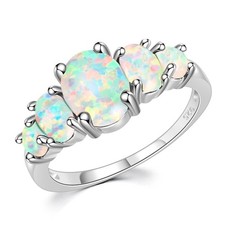White Orange Blue Fire Opal