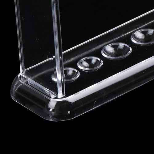 Plastic clear test tube rack - clear, 6