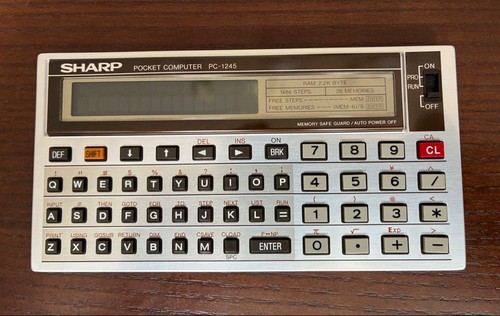 Sharp 1245 pocket computer - pocket,