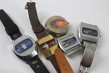 Mechanical Jump Hour Watches Sicura Ruhla Etc SPARES/REPAIRS x 5