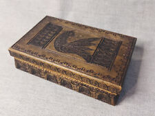 Vintage Pyrography Bird Design