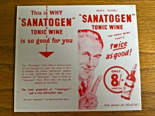 Whist score trade card