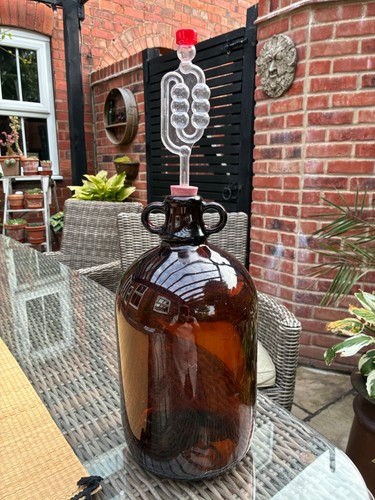 Demijohn brown bottle for - , wine