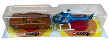 Vintage 1979 Corgi No. 2527 Kojak's Buick Regal Diecast Car & Helicopter 2 Pack