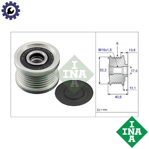 Alternator freewheel clutch - alternator,