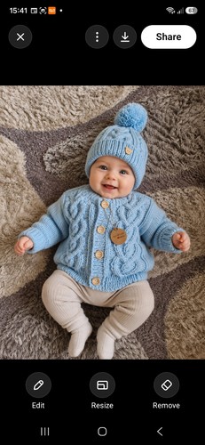 Handknitted cable design - handknitted,