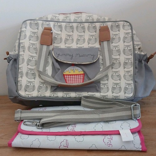 Pink lining baby diaper - pink,