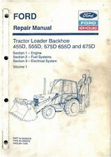 Ford Digger Tractor Backhoe Loader TLB 445D 555D 575D 655D 675D Workshop Manual