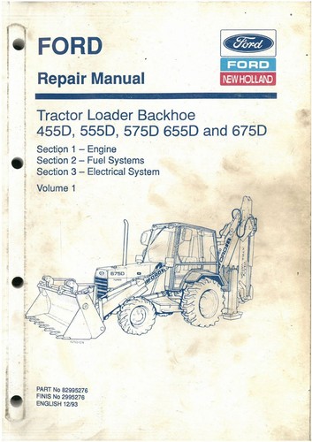Ford digger tractor - ford, backhoe