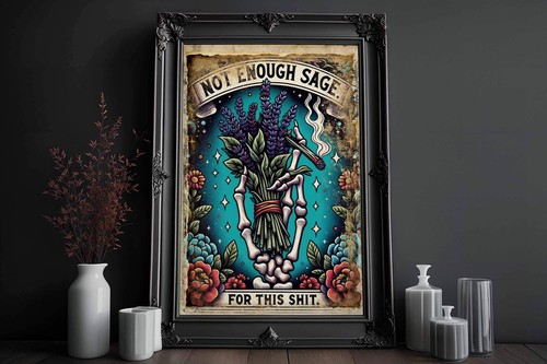 Skull picture gothic print - ,,