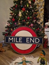 London Underground Enamel Sign