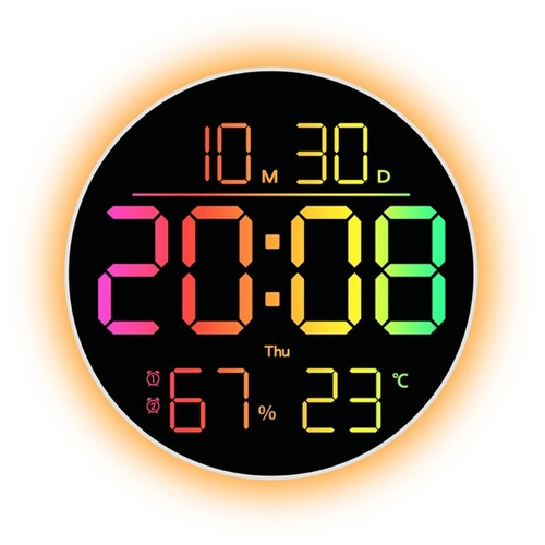 Color clock oversized - clock,