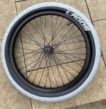 Lagos MafiaBikes BMX Bike front wheel and  Tyre 20x2.4 40 PSI Grey wall Rare 