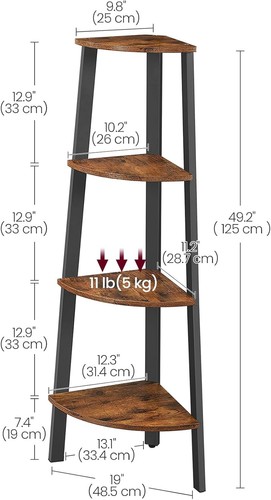 Vasagle corner shelf - vasagle,