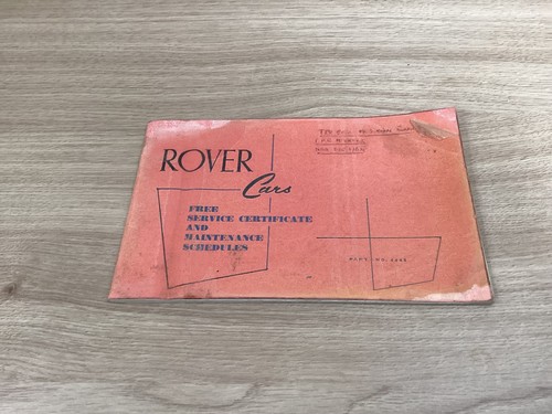 Vintage 1963 rover car - vintage, service