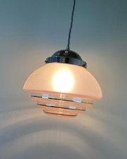 Vintage Art Deco Frosted Glass Lamp Shade Ceiling Light Pendant
