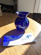 Bristol Blue Glass Vase -