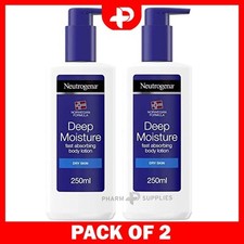 Neutrogena Norwegian Formula Deep Moisture Fast Absorbing Lotion 250ml Pack of 2