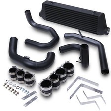 BLACK ALLOY FRONT MOUNT INTERCOOLER KIT FMIC FOR SEAT LEON MK1 CUPRA 1.8T 20V