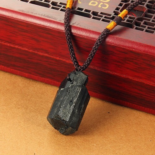 Black tourmaline pendant - tourmaline,