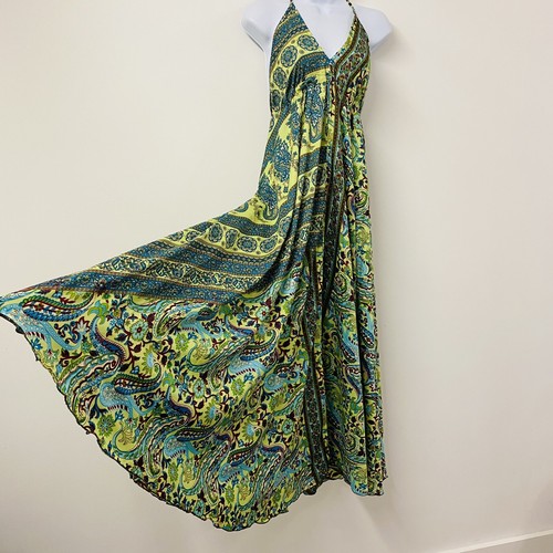 Green bohemian maxi - bohemian,