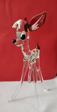 Large vintage glass deer -