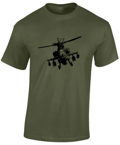 Apache gunship silhouette - gunship, mens