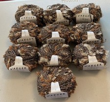 Jaeger Lalique Eyelash DK 10x25g Copper Knitting Wool/Yarn