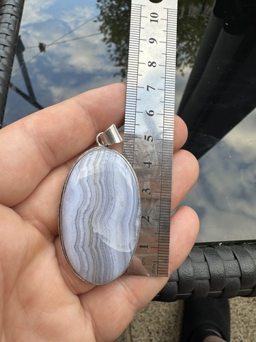 Large blue lace agate - lace,