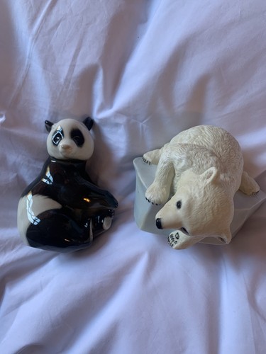 Two cute ceramic china bears - ceramic/,